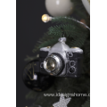 Camera Christmas Tree Ornament Glass Vintage Camera